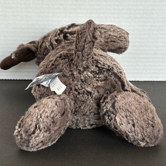 Jellycat Bashful MARTY MOOSE 13” Brown Plush Stuffed Animal Pre-owned - Picture 5 of 10